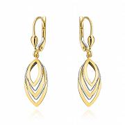 Kolczyki złote wiszące listki FUG7-17-K01488-2