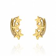Kolczyki złote trzy gwiazdki FUG7-25-K00558-2