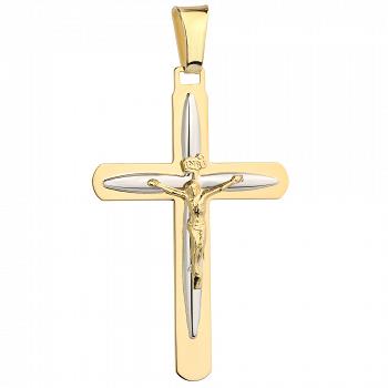 Złoty krzyżyk z wizerunkiem Jezusa duży FUG4-15-C00038-2