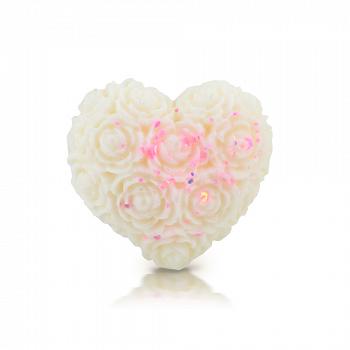 Naturalny wosk sojowy do kominka serce róża - JAŚMIN