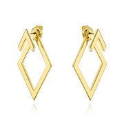 Kolczyki złote trójwymiarowe romby FUG7-42-K01680-2