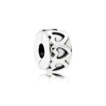 Charms Pandora Klips z pasmem serc 791978 GRAWER GRATIS