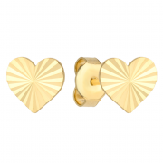 Kolczyki złote serca diamentowane FUG7-21-K00372-2