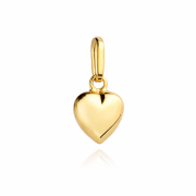 Zawieszka złota serce gładkie FUG6-Z00197-375