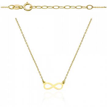 Naszyjnik złoty celebrytka nieskończoność FUG3-4-N00388-2