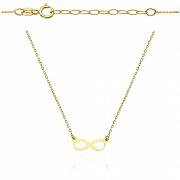 Naszyjnik złoty celebrytka nieskończoność FUG3-4-N00388-2