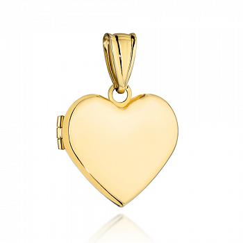 Zawieszka złota puzderko duże serce FUG6-31-Z00548-2