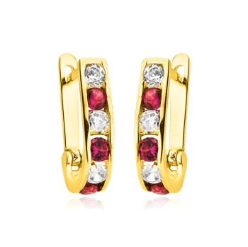 Kolczyki złote z cyrkoniami XFZ1460CZ