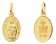 Medalik z żółtego złota Cudowny Medalik FUG5-M00035-375