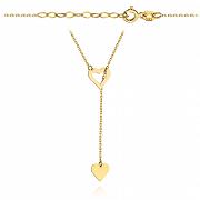 Naszyjnik złoty dwa serca FUG8C36-21387
