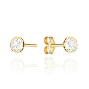 Kolczyki złote z cyrkoniami FUG7-37-K01617-2