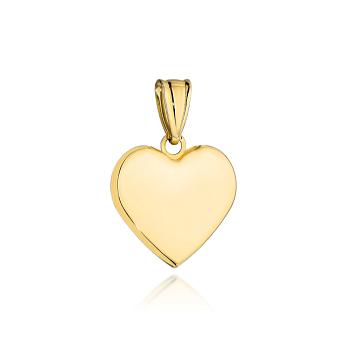 Zawieszka złota serce gładkie FUG6-Z00526-375