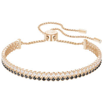 Bransoletka SWAROVSKI • Subtle Bracelet, Black, Rose gold plating 5352092