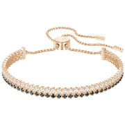 Bransoletka SWAROVSKI • Subtle Bracelet, Black, Rose gold plating 5352092