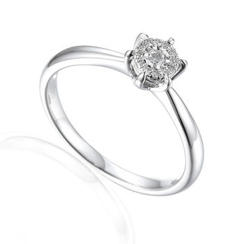 Pierścionek zaręczynowy z diamentami R59016W