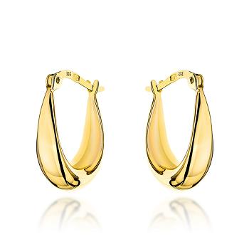 Kolczyki złote gładkie łezki FUG7-17-K01611-2