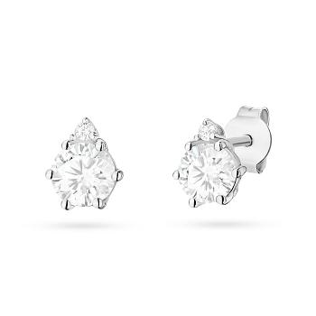 Kolczyki z białego złota z diamentami laboratoryjnymi FKO076-B585-LD1.03