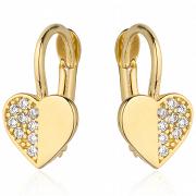 Kolczyki złote serduszka z cyrkoniami FUG7-25-K00779-2