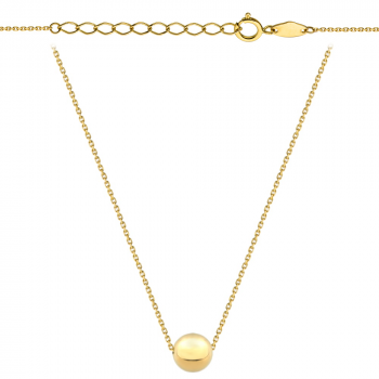 Naszyjnik złoty gładka kulka 50cm FUG3-17-N00439-2