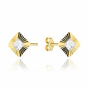 Kolczyki złote z cyrkoniami FUG7-21-K01525-2