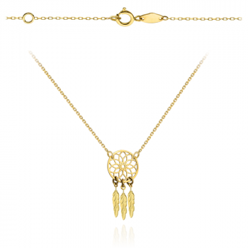 Naszyjnik złoty łapacz snów FUG3-17-N00365-2