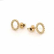 Kolczyki złote koła z cyrkoniami FUGE035-523B6