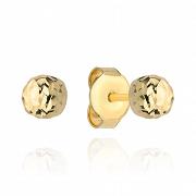 Kolczyki złote kulki diamentowane 7mm FUG7-17-K01012-2