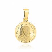 Medalik złoty z Janem Pawłem II  FUG5-9-M00140-2
