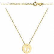 Naszyjnik złoty stópki FUG3-34-N00593-2