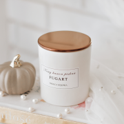 Naturalna świeca sojowa biała - Pumpkin Apple - GRAWER gratis