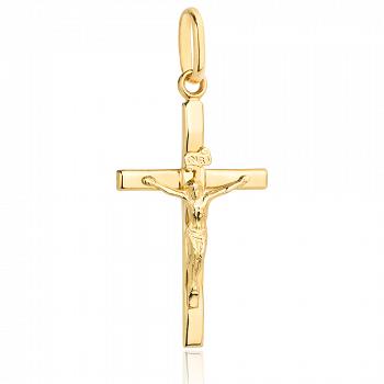 Złoty krzyżyk z ukrzyżowanym Jezusem FUG4-15-C00079-2