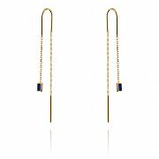 Kolczyki złote prostokąty FUG7-4-K00438-2