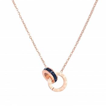 Naszyjnik stal szlachetna z kamieniami FUGTGN488B