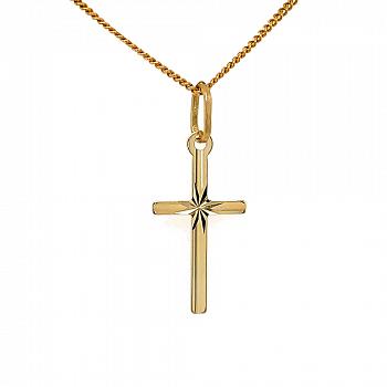Złoty diamentowany krzyżyk FUG4-9-K00010-2