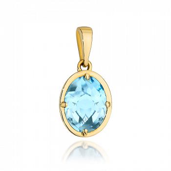 Zawieszka złota z topazem FUG6-21-Z00481-2
